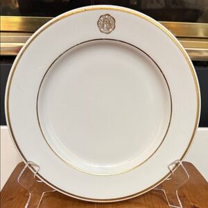 Vintage 1940-1960 Syracuse China State of Georgia Seal Plate Gold Trim USA